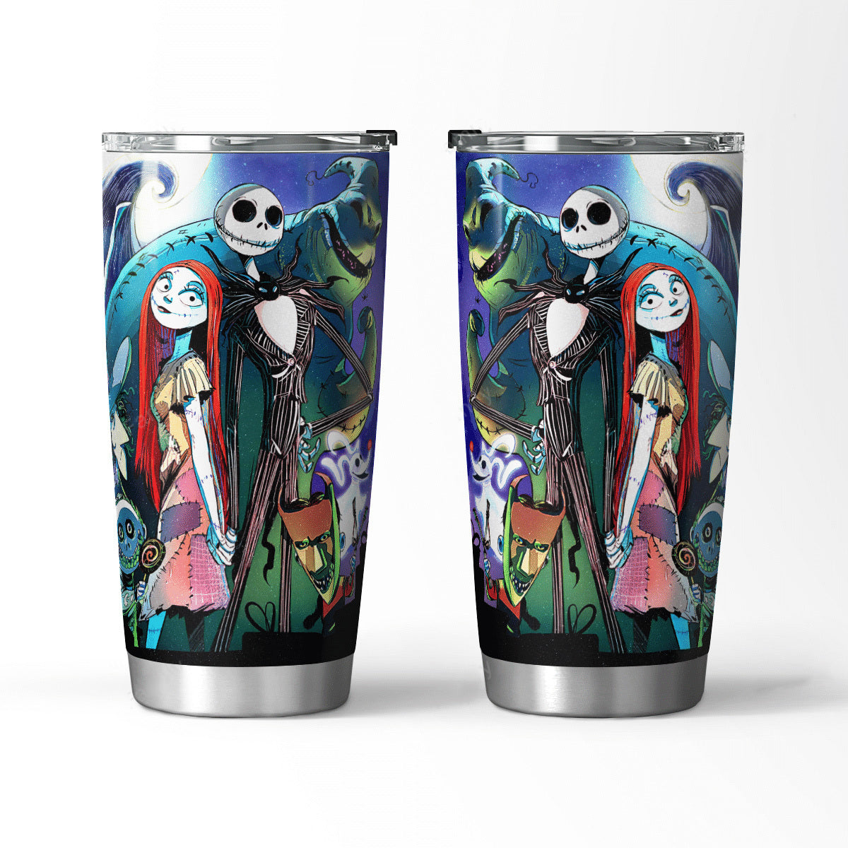 Nightmare Before Christmas Tumbler, Jack & Sally Tumbler