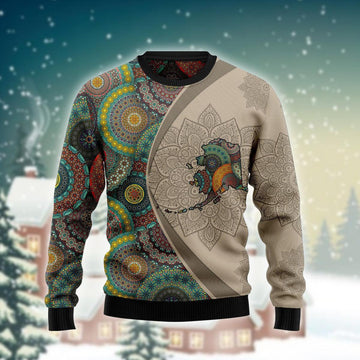 Alaska With Mandala Pattern Sweater - Santa Joker