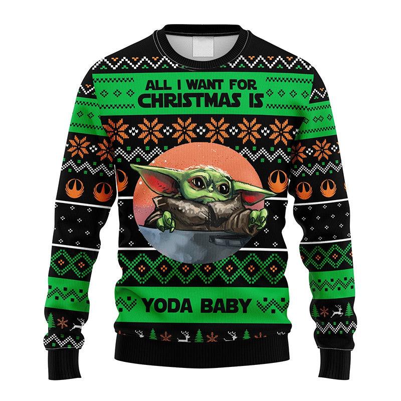Baby Yoda All I Want For Christmas Is Ugly Sweater