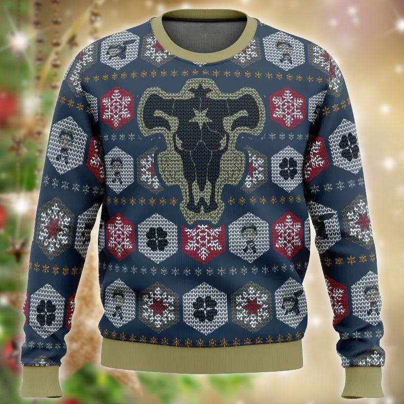 Black Clover Black Bulls Ugly Sweater - Santa Joker