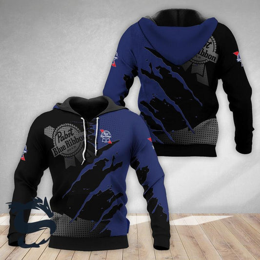 Blue Splash Pabst Blue Ribbon Hoodie & Zip Hoodie - Santa Joker