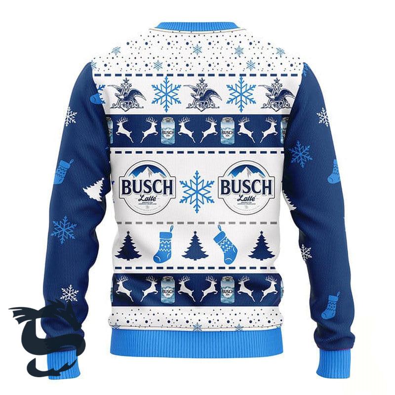 Breezy Busch Latte Christmas Ugly Sweater - Santa Joker