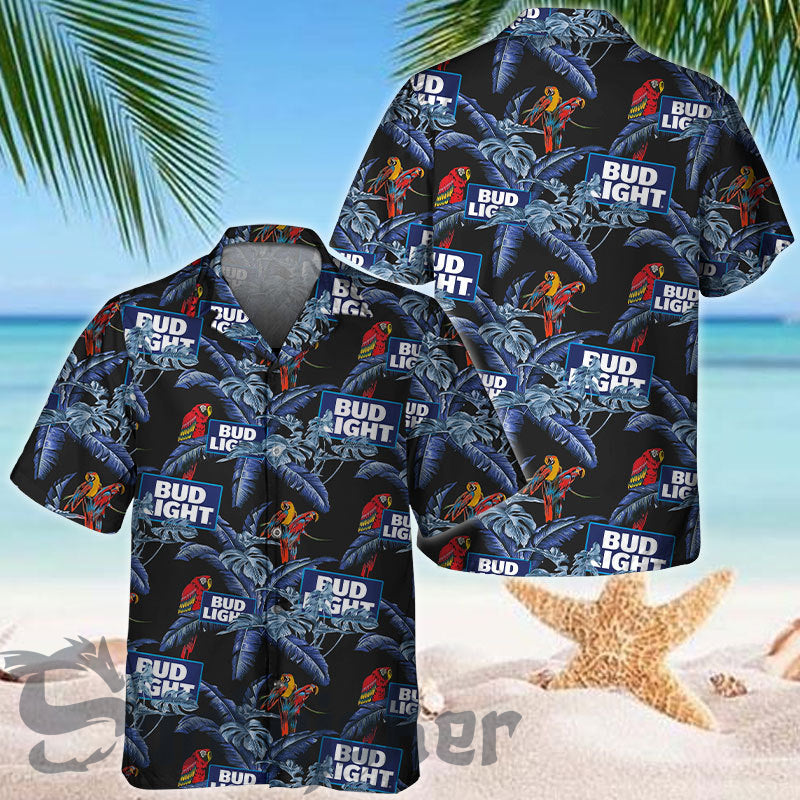 Jungle Bird Aloha Bud Light Hawaiian Shirt