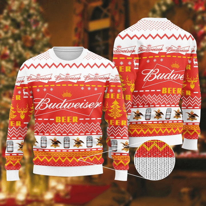 Ugly christmas hotsell sweater budweiser