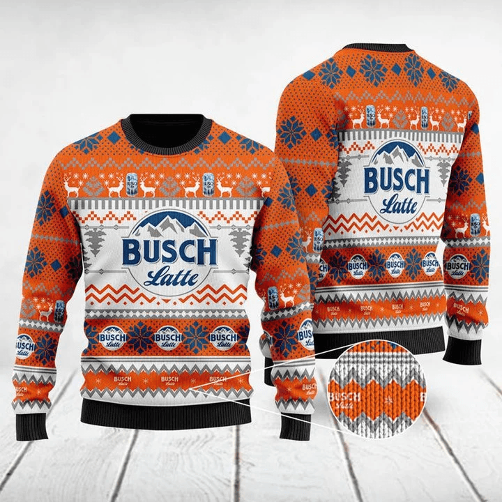 Busch Latte Ugly Sweater - Santa Joker
