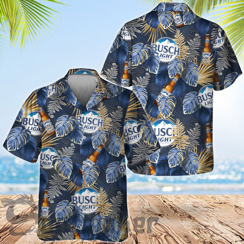 Busch Light Palm Tropical Vibe Hawaii Shirt