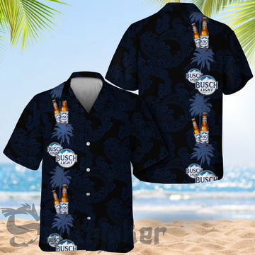 Tropical Palm Mandala Busch Light Hawaiian Shirt
