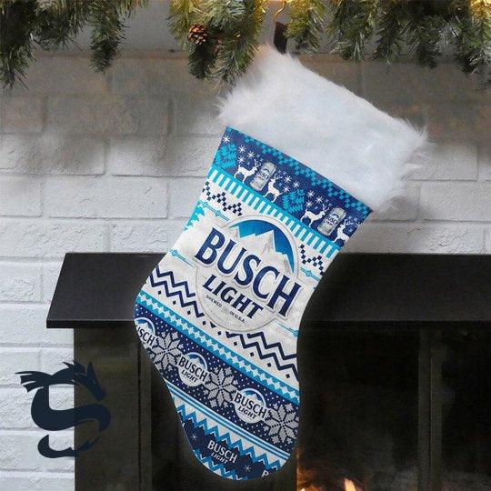 Busch Light Christmas Stockings - Santa Joker