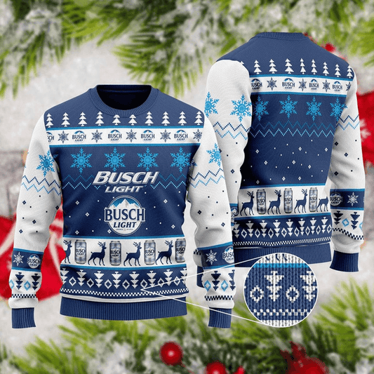 Busch Light Christmas Sweater - Santa Joker