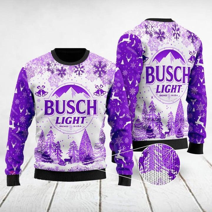 Busch Light Ugly Christmas Sweater - Santa Joker