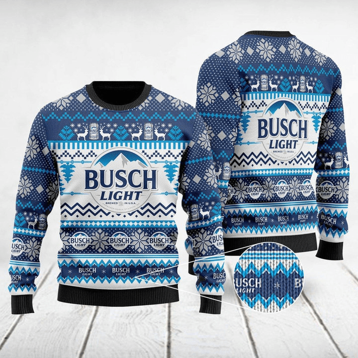 Busch Light Ugly Sweater - Santa Joker