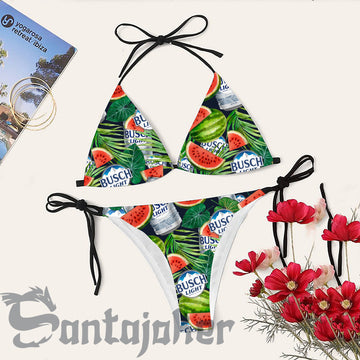 Jungle Watermelon Busch Light Bikini Set Swimsuit Jumpsuit Beach