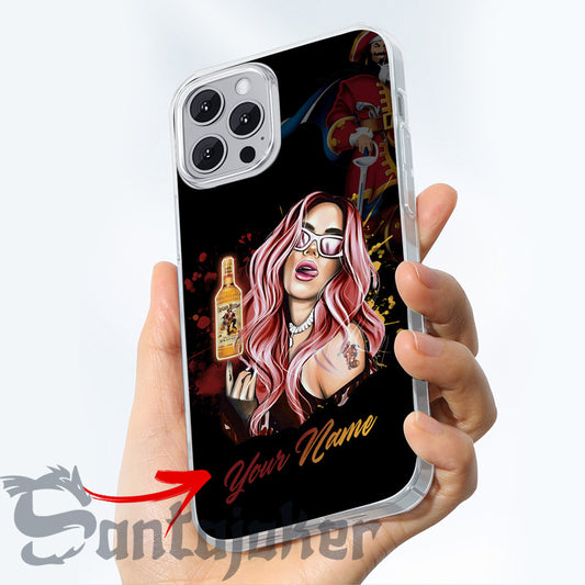 Personalized The Girl Get Drunk With Captain Morgan Phone Case