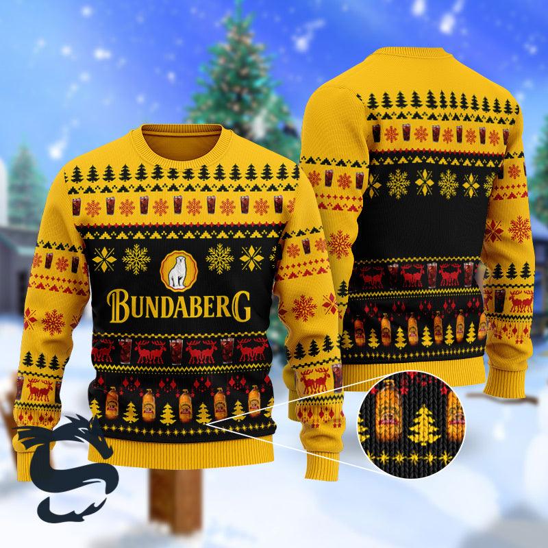 Christmas Scenes With Bundaberg Brewed Drinks Ugly Sweater - Santa Joker