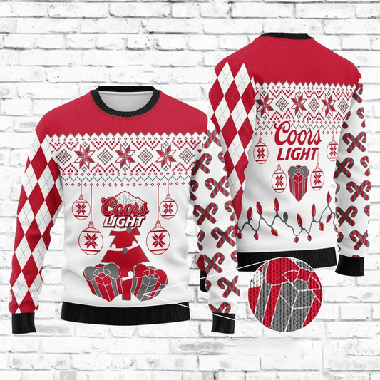 Coors Light Christmas Sweater - Santa Joker