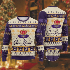 HOT TREND Crown Royal Christmas Ugly Sweater - Limotees