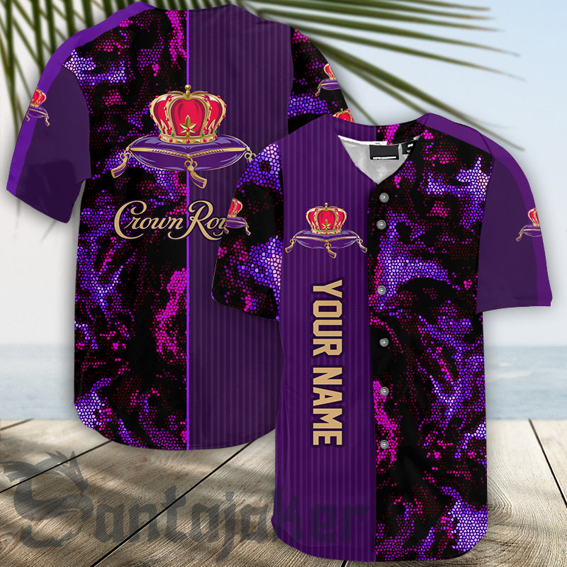 Personalized Crown Royal Galaxy Mosaic Baseball Jersey