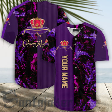 Personalized Crown Royal Galaxy Mosaic Baseball Jersey