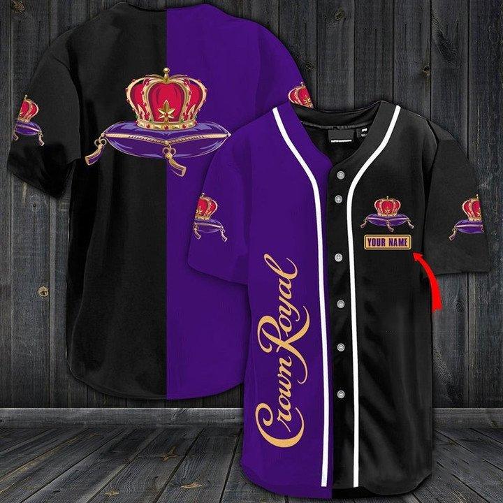 Custom Name Multicolor Crown Royal Jersey Shirt - Santa Joker