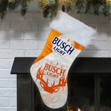 Deer Busch Light Christmas Stockings - Santa Joker