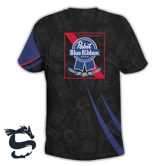 Esports Pabst Blue Ribbon T-shirt & Heavy Fleece Sweatshirt - Santa Joker