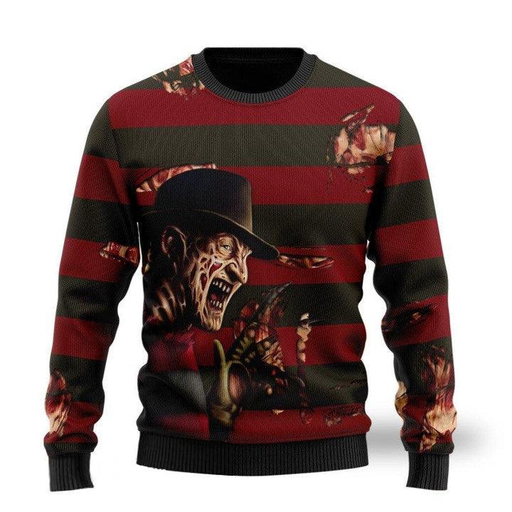 Freddy Krueger Christmas Sweater - Santa Joker