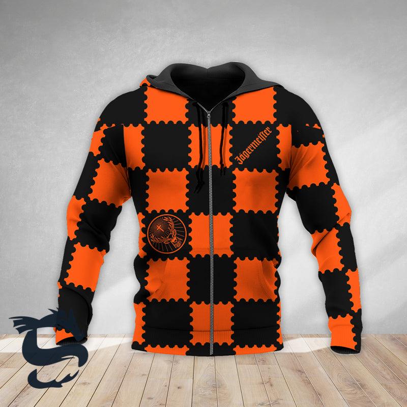 Gorgeous Gingham Jagermeister Hoodie & Zip Hoodie - Santa Joker