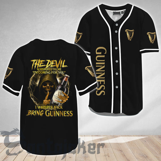 The Devil Bring Guinness Baseball Jersey