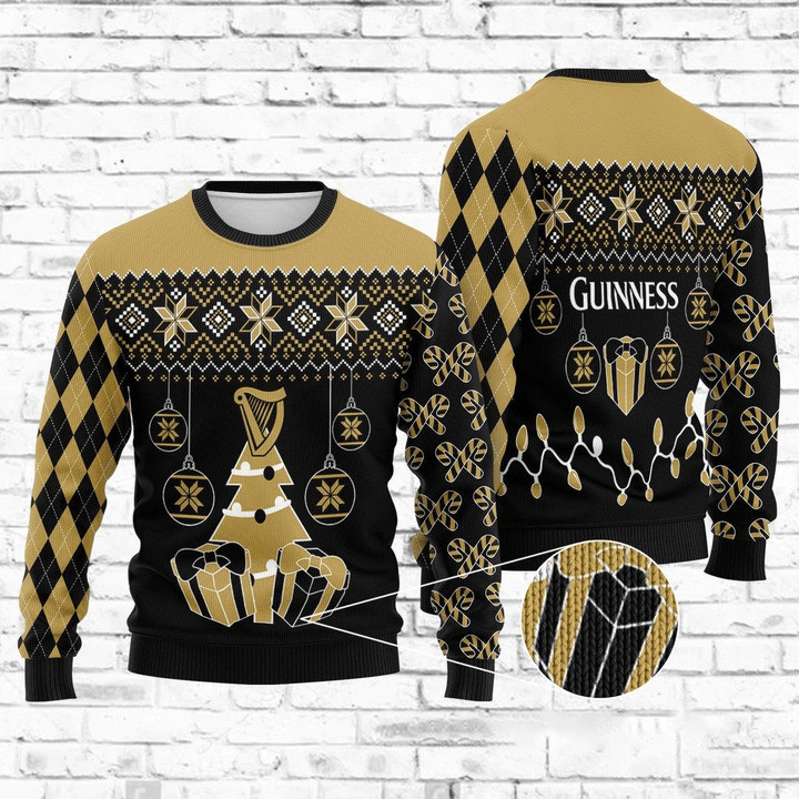 Guinness Beer Christmas Sweater - Santa Joker