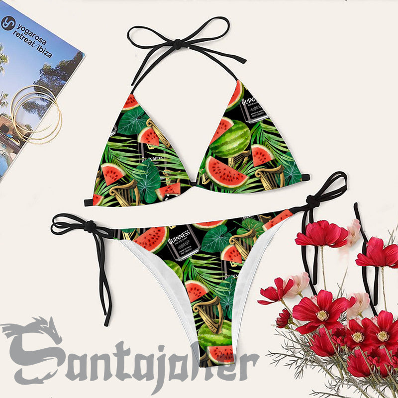 Jungle Watermelon Guinness Bikini Set Swimsuit Jumpsuit Beach