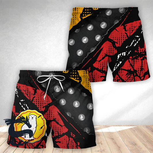 Halftone Bundaberg Hawaii Shorts - Santa Joker