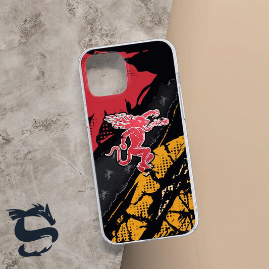 Halftone Fireball Whisky Phone Case - Santa Joker