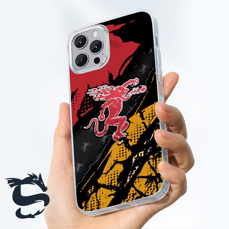 Halftone Fireball Whisky Phone Case - Santa Joker