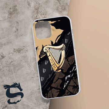 Halftone Guinness Beer Phone Case - Santa Joker