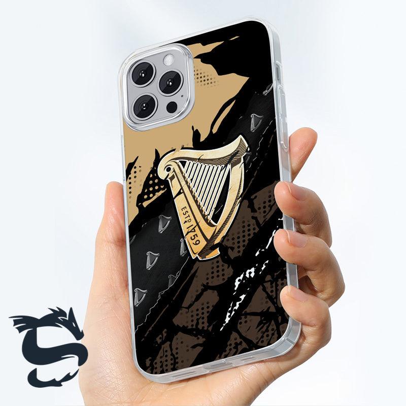 Halftone Guinness Beer Phone Case - Santa Joker