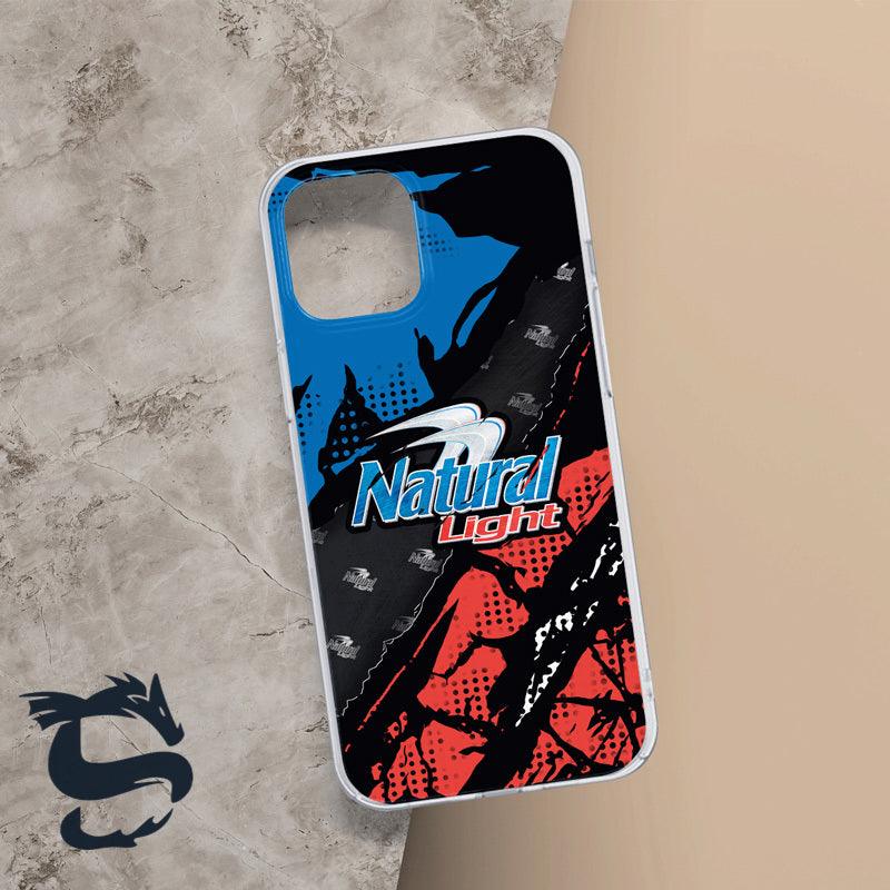 Halftone Natural Light Beer Phone Case - Santa Joker