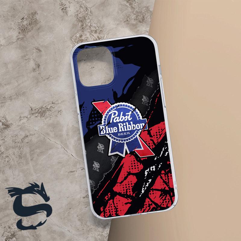 Halftone Pabst Blue Ribbon Beer Phone Case - Santa Joker