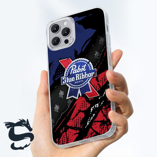 Halftone Pabst Blue Ribbon Beer Phone Case - Santa Joker