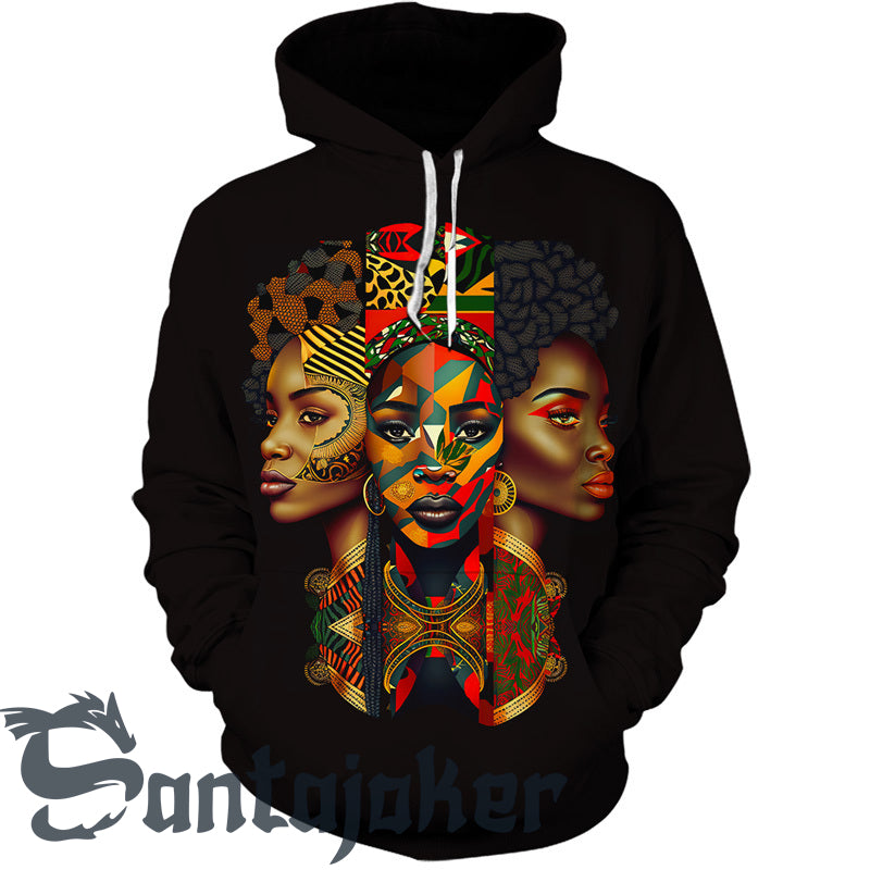 Queen In Black Afican Hoodie