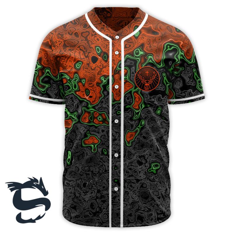 Holographic Colorful Jagermeister Baseball Jersey - Santa Joker