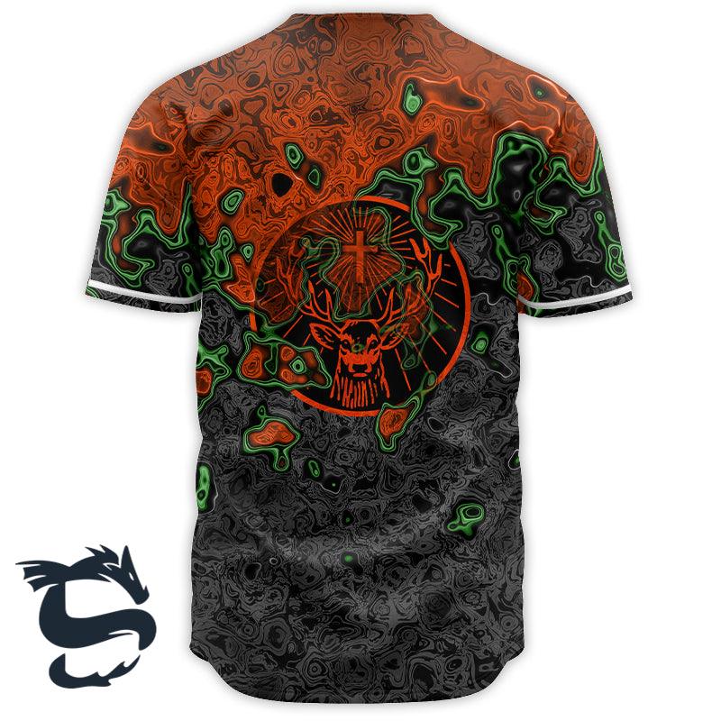 Holographic Colorful Jagermeister Baseball Jersey - Santa Joker