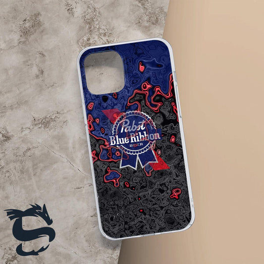 Holographic Colorful Pabst Blue Ribbon Phone Case - Santa Joker