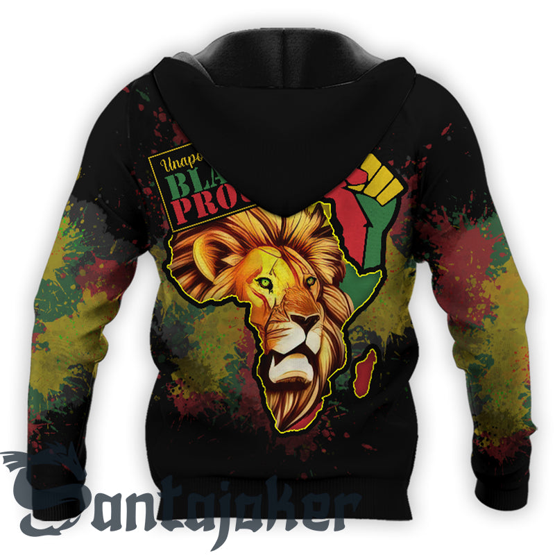 Unapologetically Lion Black Proud Hoodie 