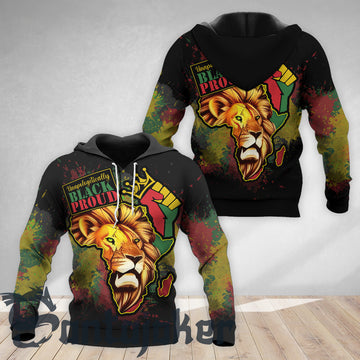 Unapologetically Lion Black Proud Hoodie 