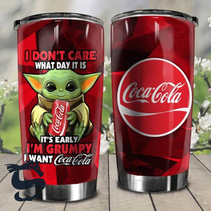 I Am Grumpy I Want Coca Cola Tumbler - Santa Joker