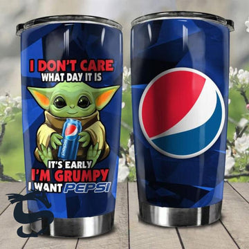 I Am Grumpy I Want Pepsi Tumbler - Santa Joker