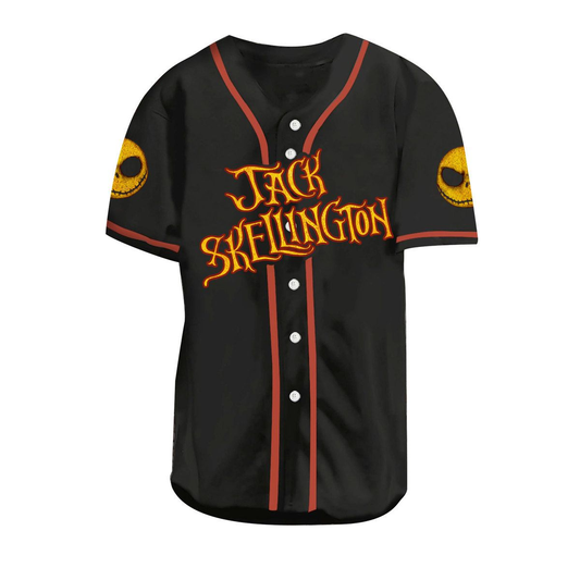 Jack Skellington Halloween Is Coming Baseball Jersey