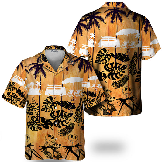 Jack Skellington On Beach Hawaiian Shirt