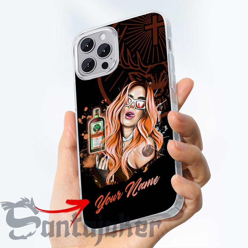 Personalized The Girl Get Drunk With Jagermeister Phone Case