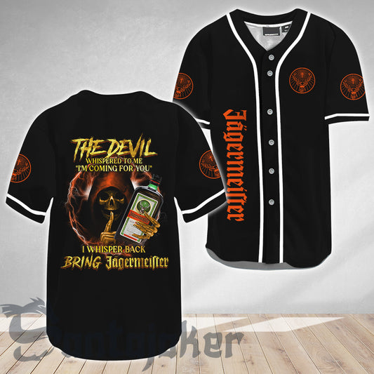 The Devil Bring Jagermeister Baseball Jersey